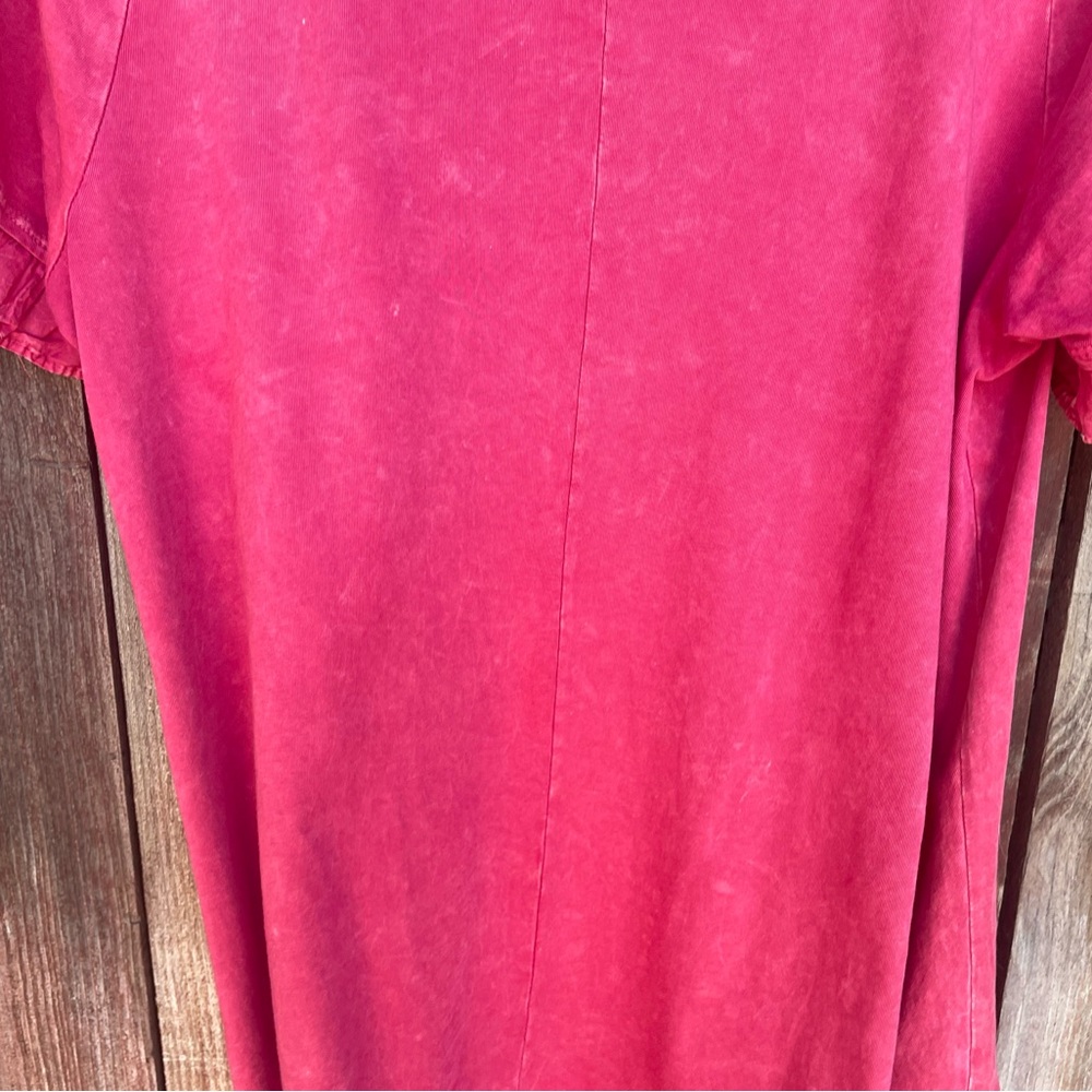 Altar'd State Ruffled Hem Short Sleeve Pink Top.  Size Large - Picture 13 of 15
